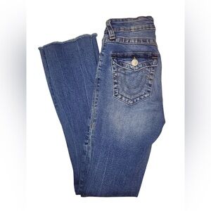 True Religion BECCA Mid Rise Boot Cut  Blue Jeans Size 26